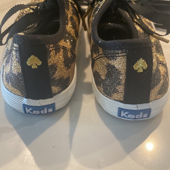 Glitter animal print Keds For Kate Spade little girls size 13 - Picture 4 of 4